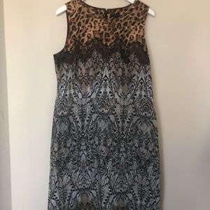 Ann Taylor shift dress size 12 animal print